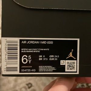 Air jordan 1 mid Mint and Blue